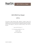 Preview for 1 page of RoyalTek RET-3570LP User Manual