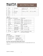 Preview for 5 page of RoyalTek RET-3570LP User Manual