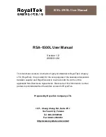 Preview for 1 page of RoyalTek RSA-1500 RSA-1500L User Manual