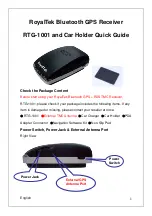 Preview for 1 page of RoyalTek RTG-1001 Quick Manual