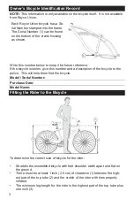 Preview for 3 page of Royce Union Cruiser bicycles Owner'S Manual