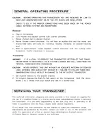 Preview for 1 page of Royce 1-648 Operating Procedures Manual