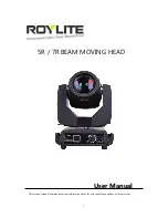 Предварительный просмотр 1 страницы ROYLITE 5R User Manual