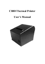 Preview for 1 page of RP Printer CB80 User Manual