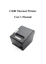 RP Printer CK80 User Manual preview