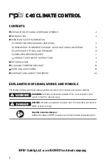 Preview for 2 page of RPB C40 Climate Control Instruction Manual