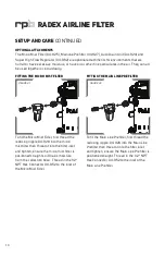 Preview for 14 page of RPB RADEX AIRLINE FILTER Instruction Manual