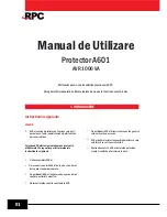 RPC Protector A601 User Manual preview