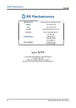 Preview for 6 page of RR Mechatronics RPI Instructions For Use Manual