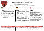 RS Motorcycle Solutions SP7862 Quick Start Manual preview