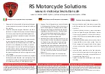 Preview for 1 page of RS Motorcycle Solutions SP7866 Manual