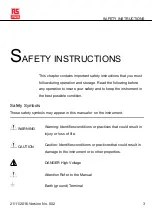 Preview for 5 page of RS PRO 123-3568 Instruction Manual