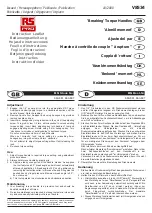 RS PRO 663-881 Instruction Leaflet preview