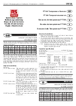 Preview for 1 page of RS PRO PT100 Instruction Leaflet