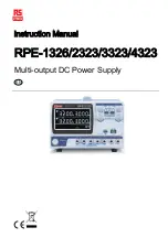 RS PRO RPE-1326 Instruction Manual preview