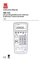 RS PRO RS-133 Instruction Manual preview