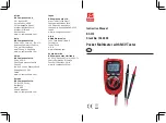 RS PRO RS-218 Instruction Manual preview