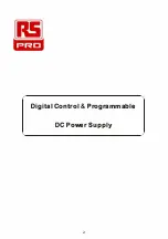 Preview for 2 page of RS PRO RS-30050 User Manual