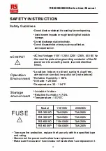 Preview for 4 page of RS PRO RS-30050 User Manual