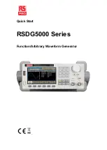 Preview for 1 page of RS PRO RSDG5000 Series Quick Start Manual