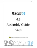 Preview for 25 page of RS SAILING RS Cat 16 Owner'S Manual