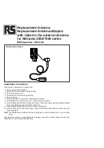 RS Replacement-Antenna Installation Instructions preview