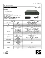 Предварительный просмотр 2 страницы RS SSD01CA Instruction Manual