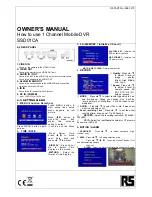 Preview for 5 page of RS SSD01CA Instruction Manual