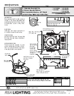 Предварительный просмотр 1 страницы RSA Lighting Accurus ACT-1985BK Specification Sheet