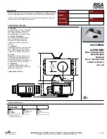 RSA Lighting ACCURUS ACT950MH Specification Sheet предпросмотр