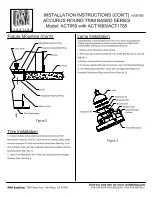 Preview for 2 page of RSA Lighting Accurus Round Trim Based ACT1785 Installation Instructions