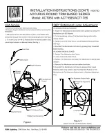 Preview for 3 page of RSA Lighting Accurus Round Trim Based ACT1785 Installation Instructions