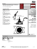 RSA Lighting ACCURUS TRIM ACT1986 Specification Sheet preview