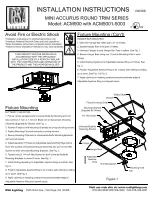 RSA Lighting ACM5001 Installation Instructions preview