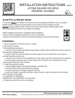 Preview for 1 page of RSA Lighting ACT955 Installation Instructions