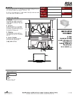 RSA Lighting C-700 Specification Sheet предпросмотр