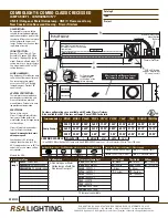 RSA Lighting Combolight Combo Classic CR338 Specifications preview