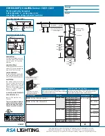 RSA Lighting Combolight Galleria Series CGSV-CGCV Specification Sheet preview