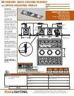 Preview for 1 page of RSA Lighting Combolight GR Series GR330 Specifications