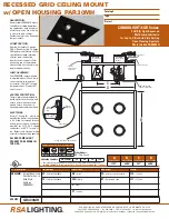 RSA Lighting Combolight GR Series GR430MH Specifications preview