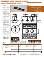 Preview for 1 page of RSA Lighting COMBOLIGHT GR2111 Specifications