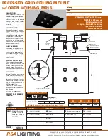 RSA Lighting COMBOLIGHT GR416 Specifications preview