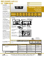 Preview for 1 page of RSA Lighting COMBOLIGHT LV1000 Specifications