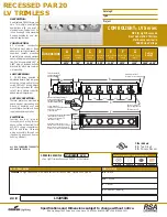 RSA Lighting COMBOLIGHT LV2050IS Specifications preview