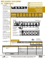 Preview for 1 page of RSA Lighting COMBOLIGHT LV850MH Specification Sheet