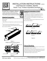 Preview for 1 page of RSA Lighting Continuous Channel V90163 Installation Instructions