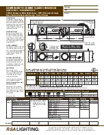 RSA Lighting CR338M100 Specification preview