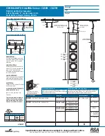 Предварительный просмотр 1 страницы RSA Lighting Galleria CGCVM Specifications