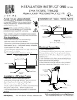 Preview for 1 page of RSA Lighting LYNX LX3002TR Installation Instructions