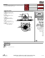 RSA Lighting Microgem MLV3046 Specification Sheet preview